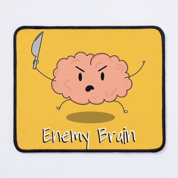 Item preview, Enemy Brain Cartoon designed and sold by ImJustHannah.