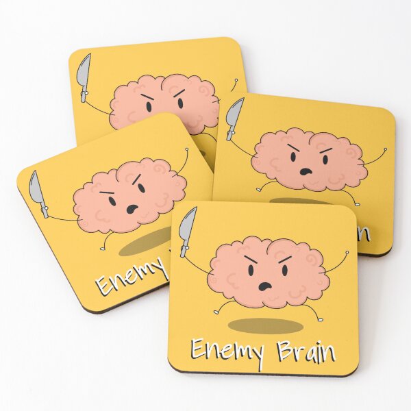 Item preview, Enemy Brain Cartoon  designed and sold by ImJustHannah.