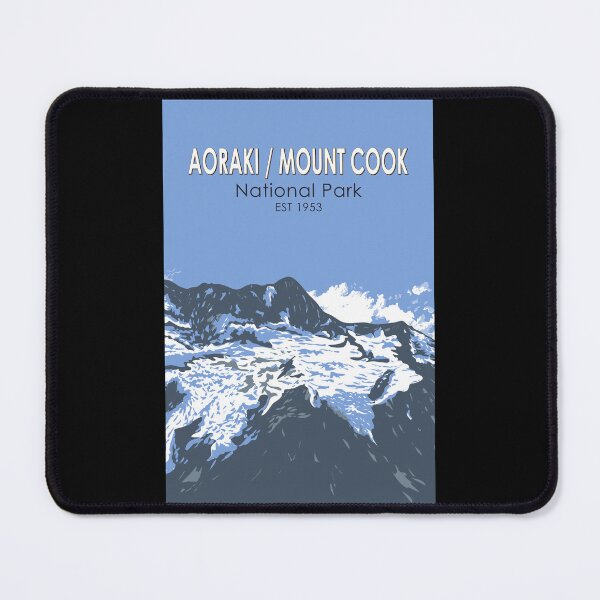 Item preview, Aoraki Mount Cook National Park Travel Art Vintage designed and sold by KrisSidDesigns.