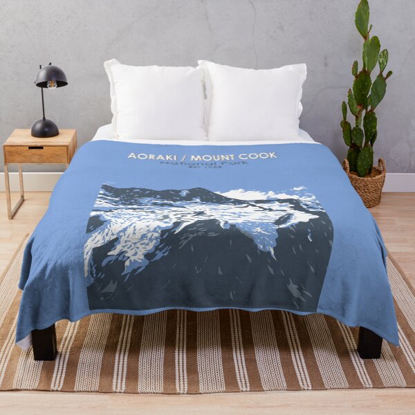 Item preview, Aoraki Mount Cook National Park Travel Art Vintage designed and sold by KrisSidDesigns.