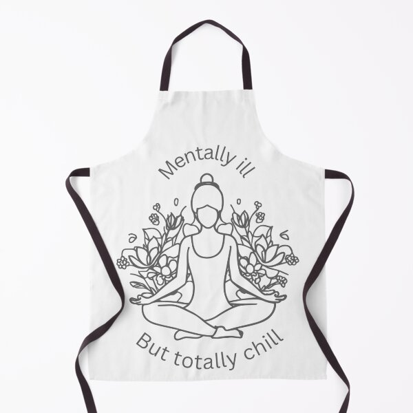Item preview, Mentally Ill but Totally Chill designed and sold by Invisible-Cult.