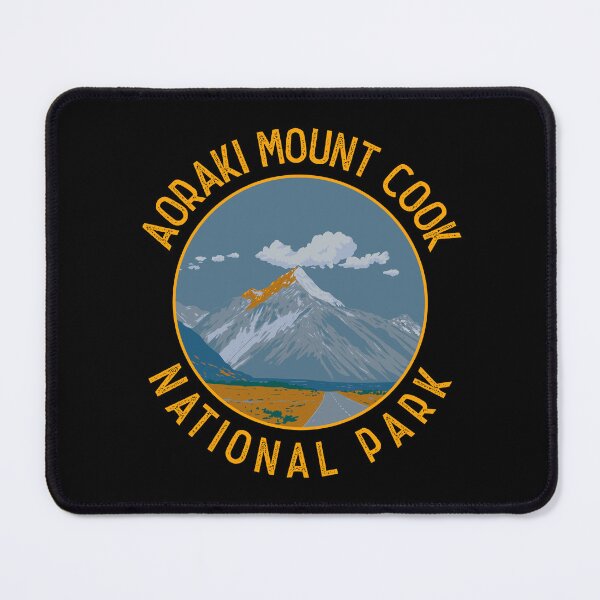 Item preview, Aoraki Mount Cook National Park Retro Distressed Circle designed and sold by KrisSidDesigns.