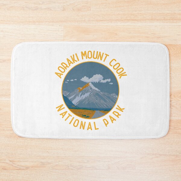 Artikelvorschau, Aoraki Mount Cook Nationalpark Retro Distressed Kreis entworfen und verkauft von KrisSidDesigns.