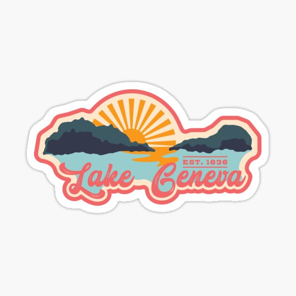 Item preview, Wisconsin Typographic Badges - Lake Geneva designed and sold by Jgagliardo96.