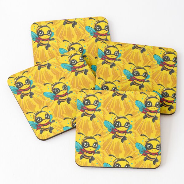 Item preview, Anthropomorphic Superhero Bee in Vibrant Colors designed and sold by Piotrek0001.