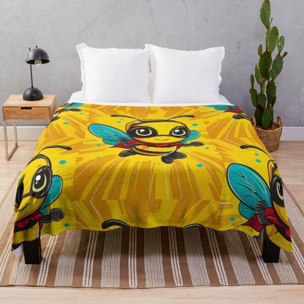 Item preview, Anthropomorphic Superhero Bee in Vibrant Colors designed and sold by Piotrek0001.