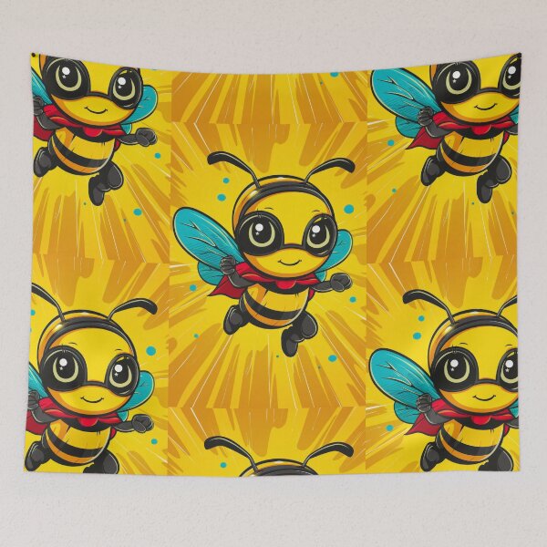 Item preview, Anthropomorphic Superhero Bee in Vibrant Colors designed and sold by Piotrek0001.