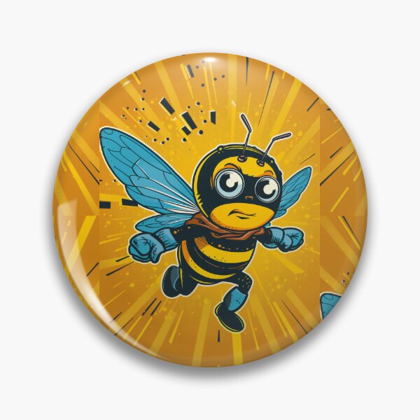 Item preview, Anthropomorphic Superhero Bee in Vibrant Colors designed and sold by Piotrek0001.
