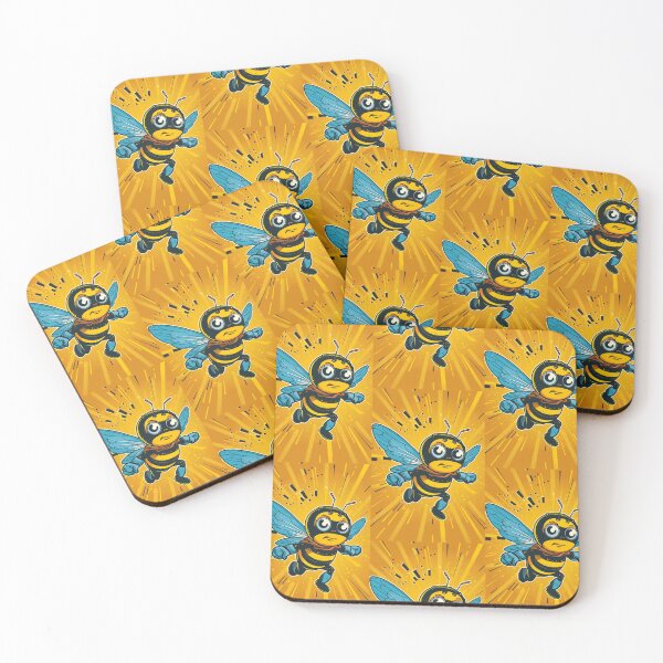 Item preview, Anthropomorphic Superhero Bee in Vibrant Colors designed and sold by Piotrek0001.