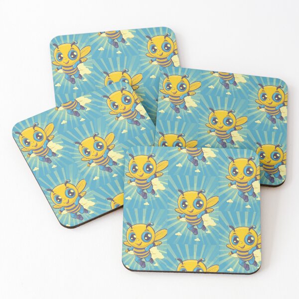 Item preview, Anthropomorphic Superhero Bee in Vibrant Colors designed and sold by Piotrek0001.