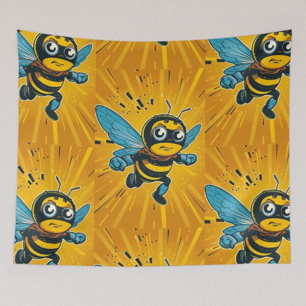 Item preview, Anthropomorphic Superhero Bee in Vibrant Colors designed and sold by Piotrek0001.