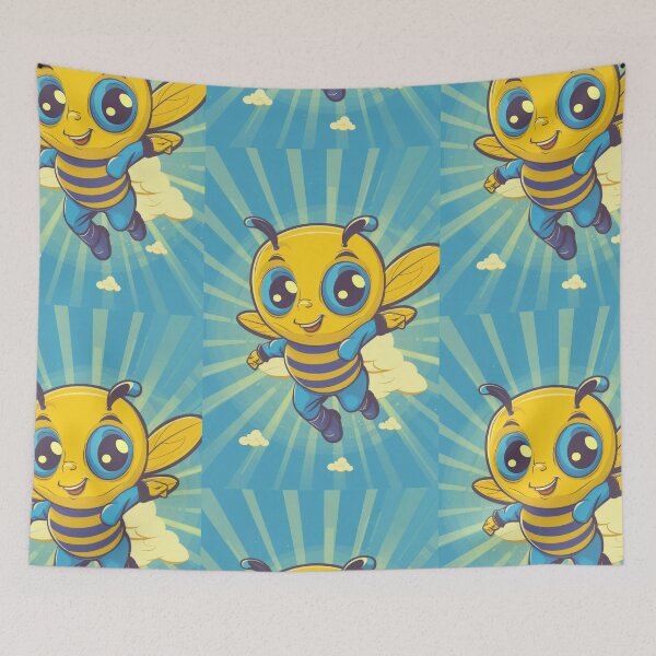 Item preview, Anthropomorphic Superhero Bee in Vibrant Colors designed and sold by Piotrek0001.