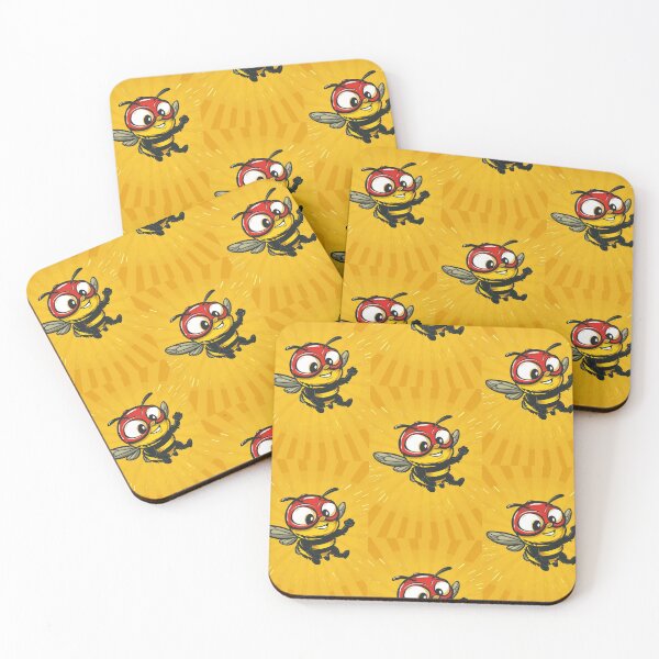 Item preview, Anthropomorphic Superhero Bee in Vibrant Colors designed and sold by Piotrek0001.