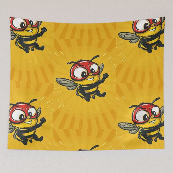 Item preview, Anthropomorphic Superhero Bee in Vibrant Colors designed and sold by Piotrek0001.