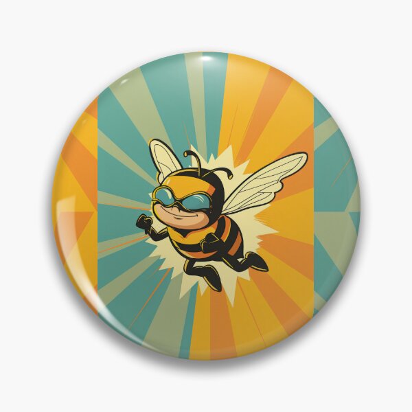 Item preview, Anthropomorphic Superhero Bee in Vibrant Colors designed and sold by Piotrek0001.