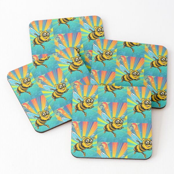 Item preview, Anthropomorphic Superhero Bee in Vibrant Colors designed and sold by Piotrek0001.