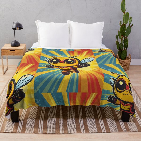 Item preview, Anthropomorphic Superhero Bee in Vibrant Colors designed and sold by Piotrek0001.
