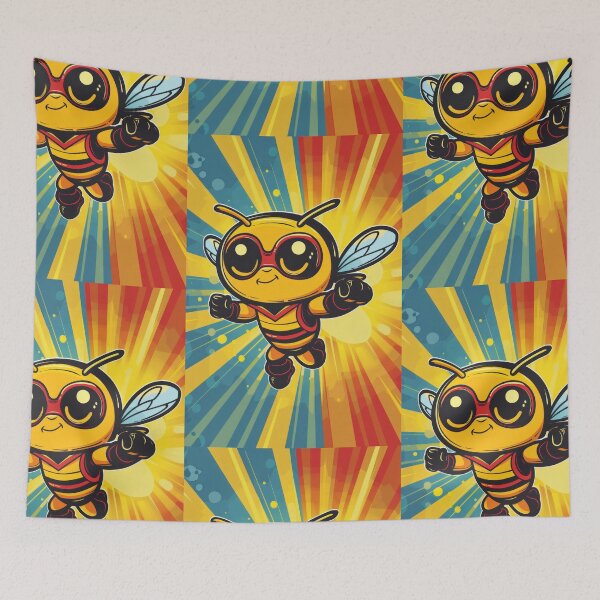 Item preview, Anthropomorphic Superhero Bee in Vibrant Colors designed and sold by Piotrek0001.