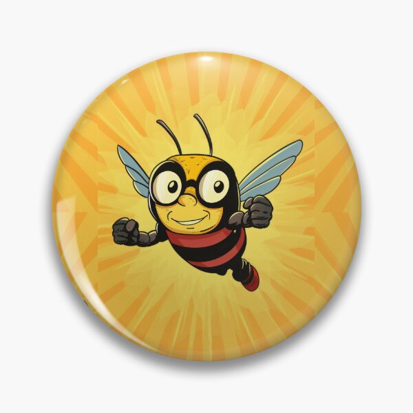 Item preview, Anthropomorphic Superhero Bee in Vibrant Colors designed and sold by Piotrek0001.