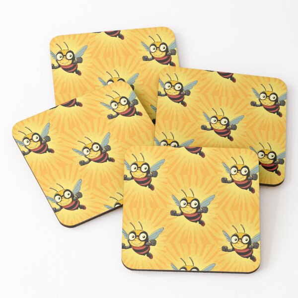 Item preview, Anthropomorphic Superhero Bee in Vibrant Colors designed and sold by Piotrek0001.