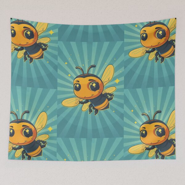 Item preview, Anthropomorphic Superhero Bee in Vibrant Colors designed and sold by Piotrek0001.