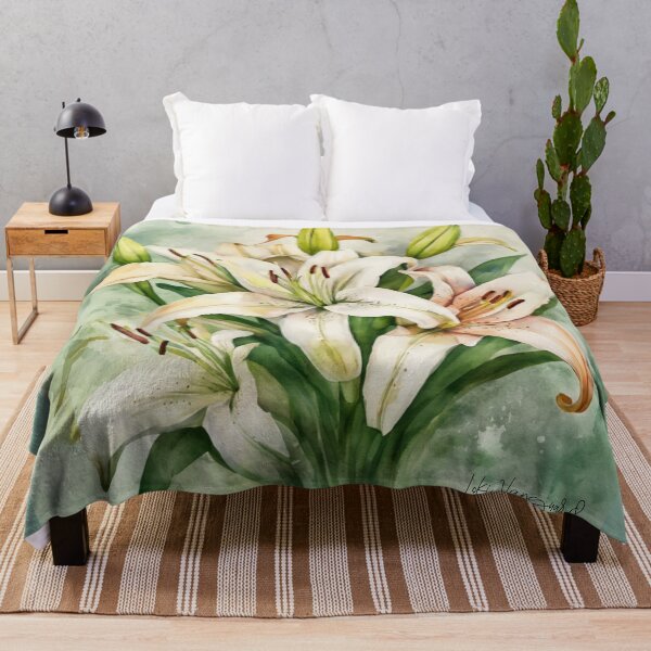 Item preview, Watercolor lilies designed and sold by TrendyGenZArt.