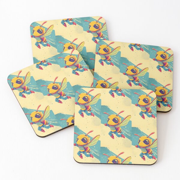 Item preview, Anthropomorphic Superhero Bee in Vibrant Colors designed and sold by Piotrek0001.