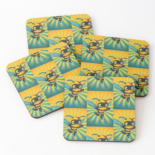 Item preview, Anthropomorphic Superhero Bee in Vibrant Colors designed and sold by Piotrek0001.