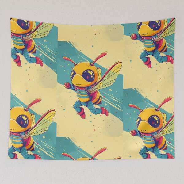 Item preview, Anthropomorphic Superhero Bee in Vibrant Colors designed and sold by Piotrek0001.