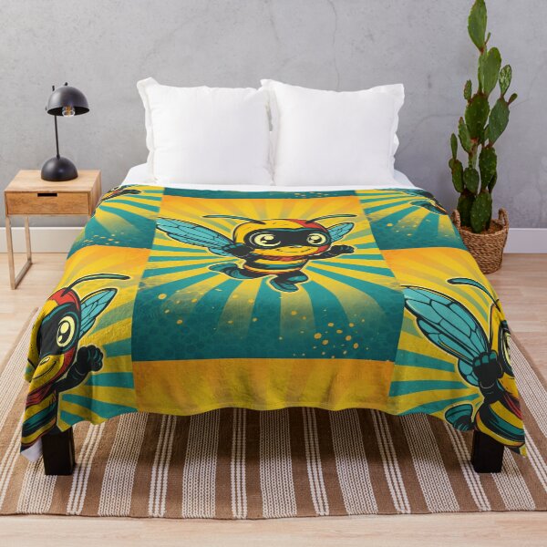 Item preview, Anthropomorphic Superhero Bee in Vibrant Colors designed and sold by Piotrek0001.