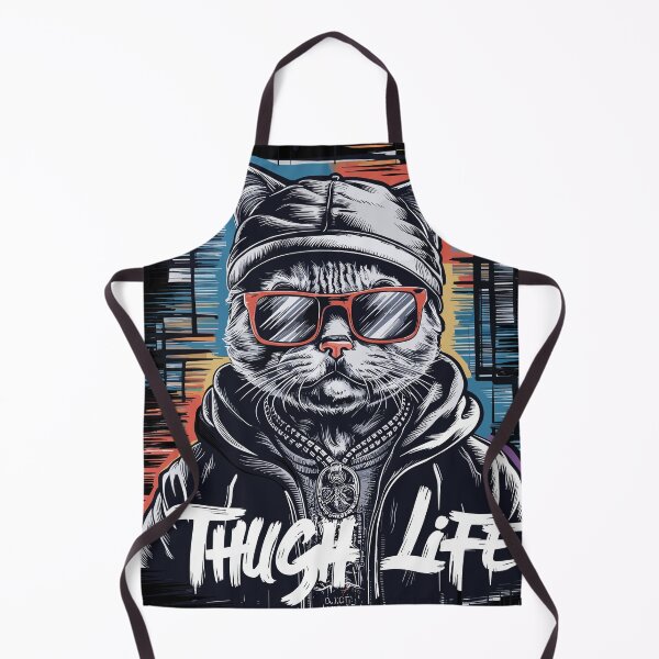 Item preview, Cool Cat Thug Life Design designed and sold by diegomenjivar92.