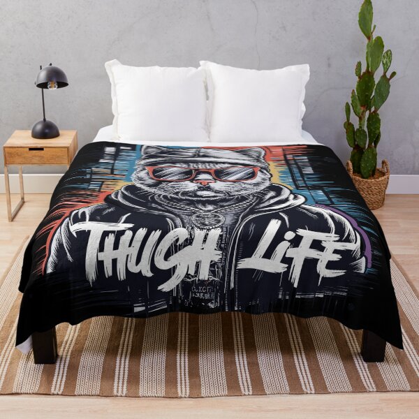 Item preview, Cool Cat Thug Life Design designed and sold by diegomenjivar92.