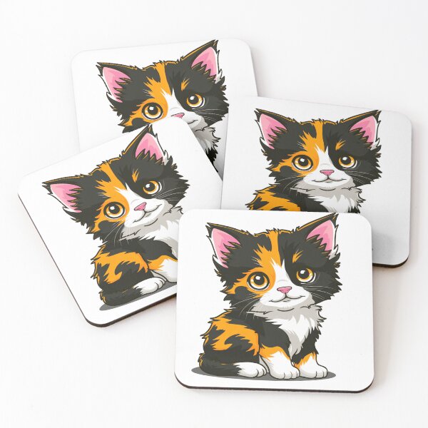Item preview, Cute tricolor cat, calico, tortoiseshell designed and sold by sebastienbaudry.