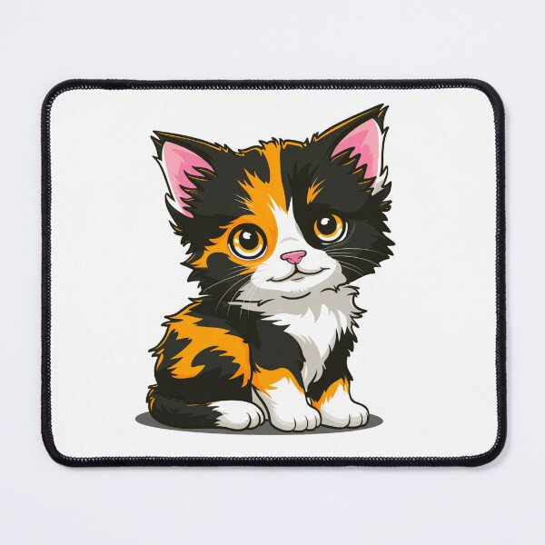Item preview, Cute tricolor cat, calico, tortoiseshell designed and sold by sebastienbaudry.