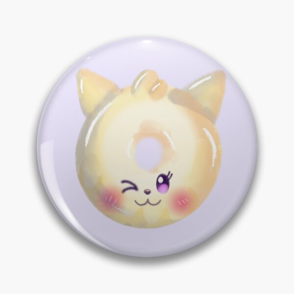 Item preview, Glazed doughnut kitty  designed and sold by KawaiiFoods.