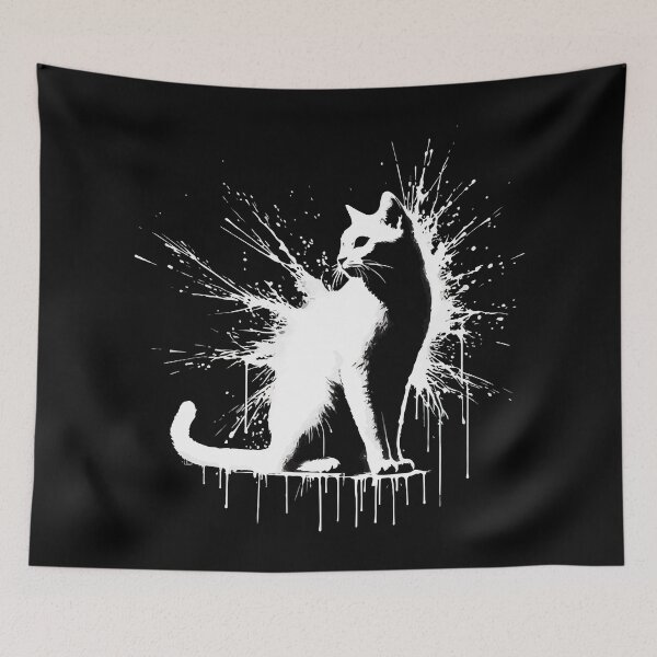Item preview, Splash Cat Street Art Graffiti designed and sold by TomFrontierArt.