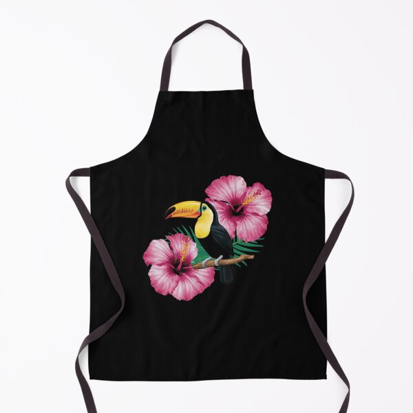 Item preview, Tropical toucan and hibiscus flowers designed and sold by MotivaChic.