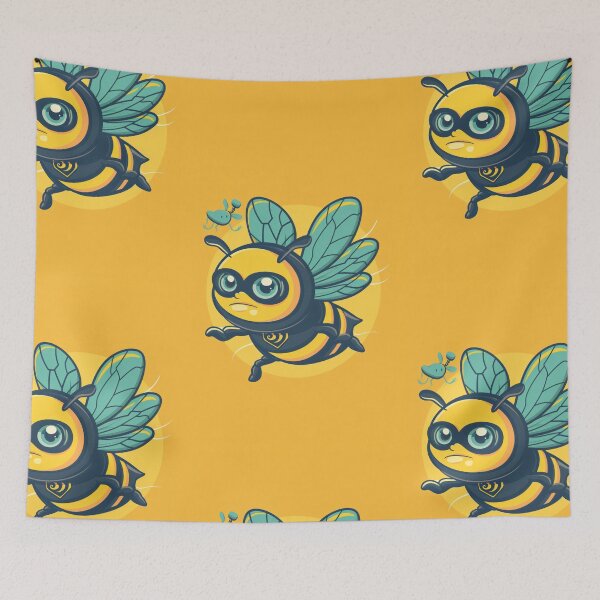 Item preview, Anthropomorphic Superhero Bee in Vibrant Colors designed and sold by Piotrek0001.