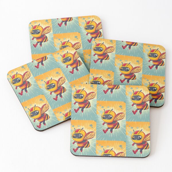 Item preview, Anthropomorphic Superhero Bee in Vibrant Colors designed and sold by Piotrek0001.
