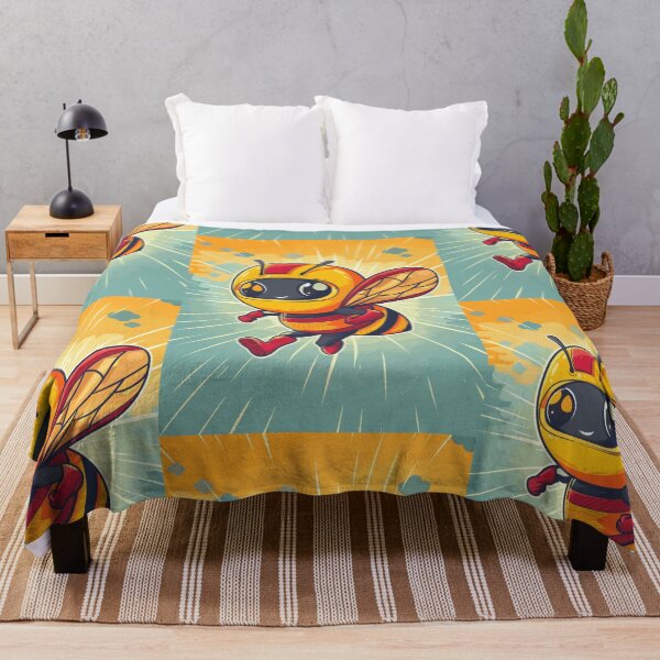 Item preview, Anthropomorphic Superhero Bee in Vibrant Colors designed and sold by Piotrek0001.