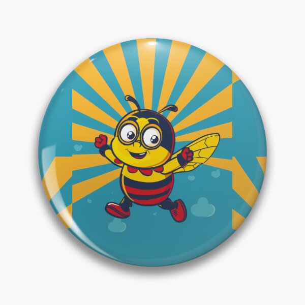Item preview, Anthropomorphic Superhero Bee in Vibrant Colors designed and sold by Piotrek0001.