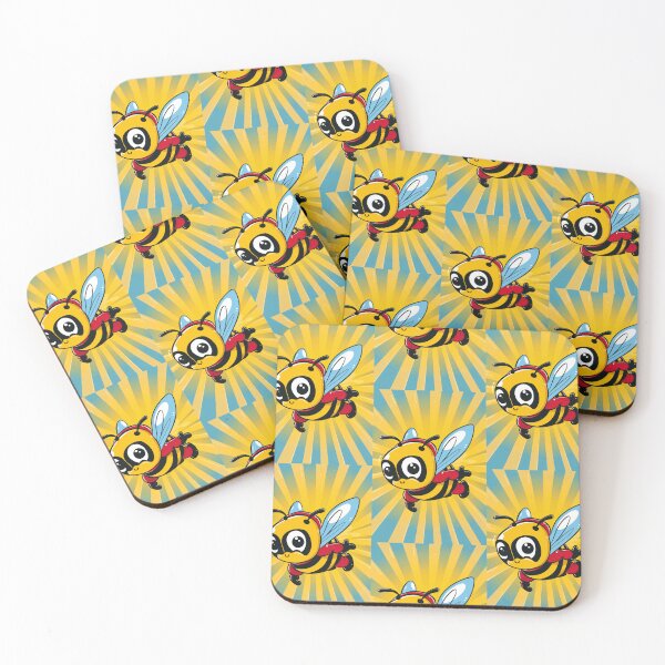 Item preview, Anthropomorphic Superhero Bee in Vibrant Colors designed and sold by Piotrek0001.