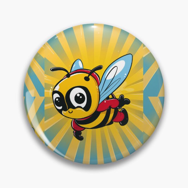 Item preview, Anthropomorphic Superhero Bee in Vibrant Colors designed and sold by Piotrek0001.
