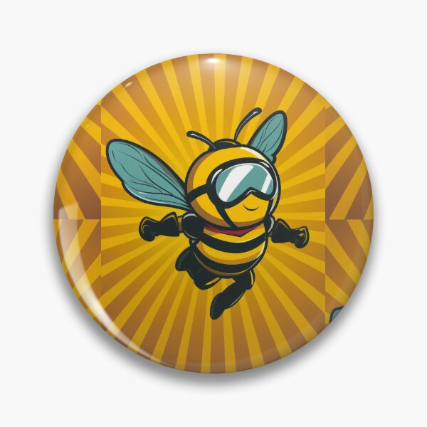 Item preview, Anthropomorphic Superhero Bee in Vibrant Colors designed and sold by Piotrek0001.