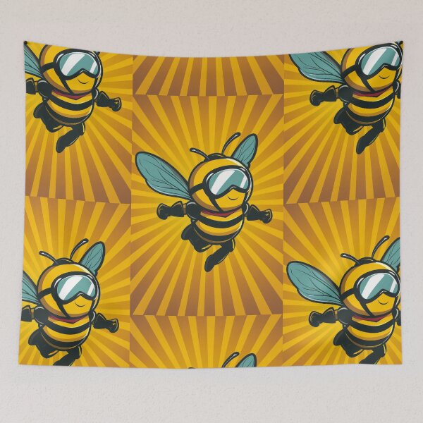 Item preview, Anthropomorphic Superhero Bee in Vibrant Colors designed and sold by Piotrek0001.