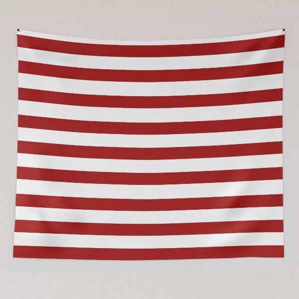 Item preview, Horizontal wide and thick stripe fashion red and white colors designed and sold by Carlos Gudino.