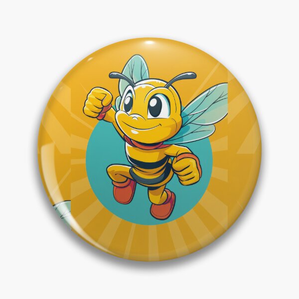 Item preview, Anthropomorphic Superhero Bee in Vibrant Colors designed and sold by Piotrek0001.
