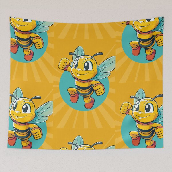 Item preview, Anthropomorphic Superhero Bee in Vibrant Colors designed and sold by Piotrek0001.