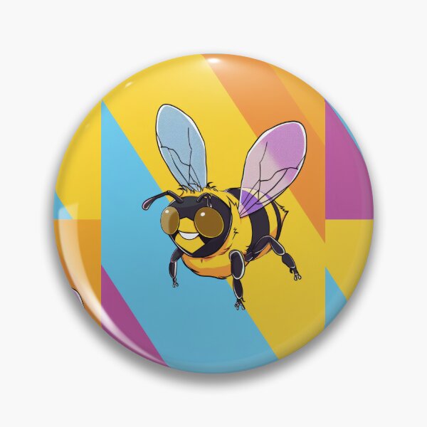 Item preview, Anthropomorphic Superhero Bee in Vibrant Colors designed and sold by Piotrek0001.