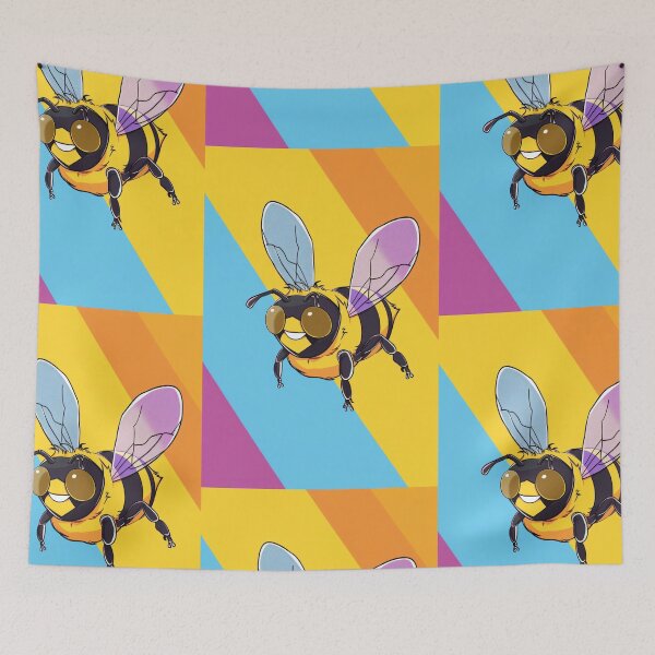 Item preview, Anthropomorphic Superhero Bee in Vibrant Colors designed and sold by Piotrek0001.